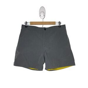 Outerknown Mens 31 Swim Shorts Trunks Board Grey Lined 5” Inseam